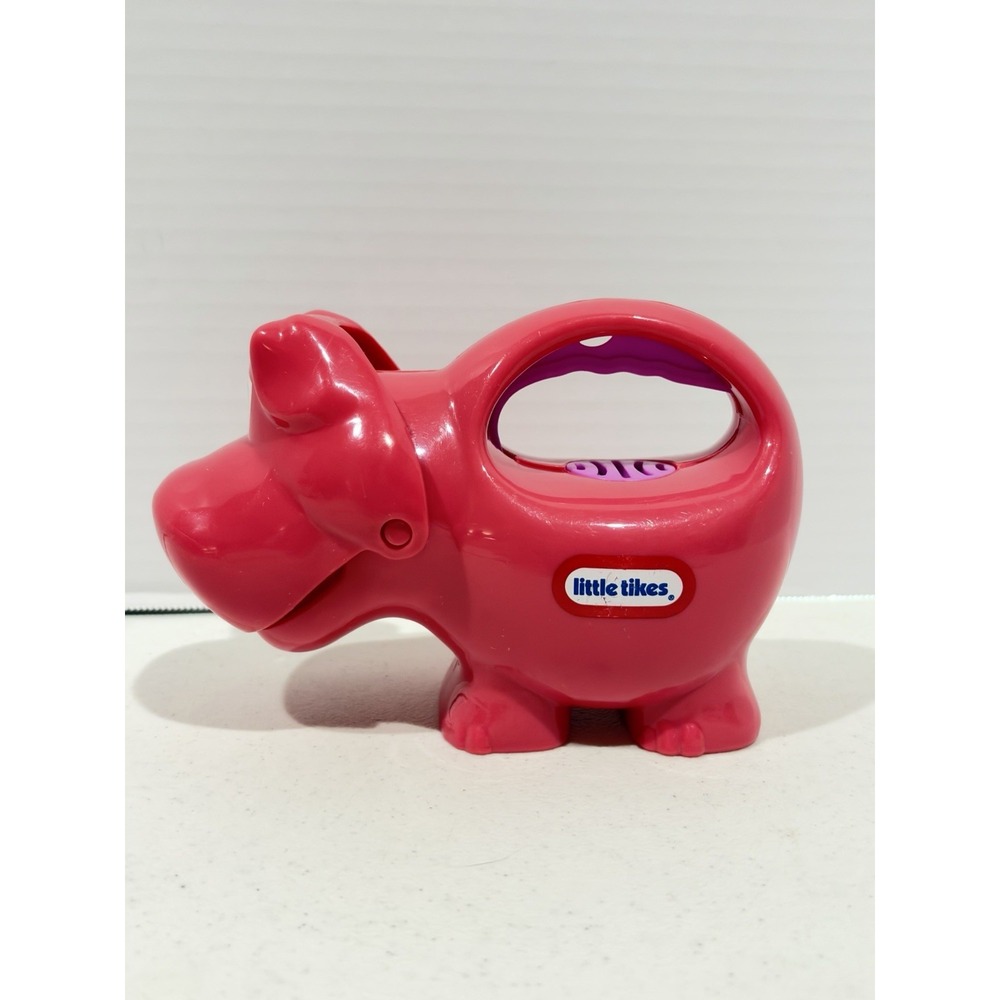 Little Tikes Bedtime Glow N Speak Hot Pink Flashlight Pig Lights Sounds WORKS 7"